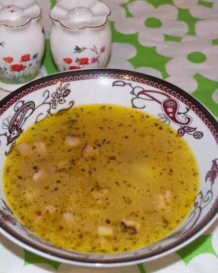 Рецепт горохового супа с салом