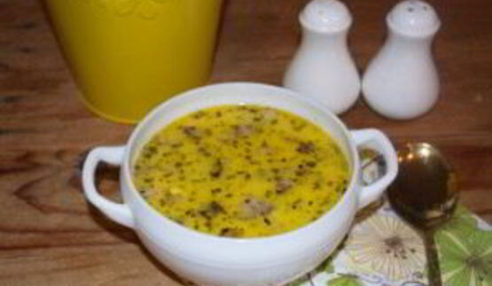 гороховый суп с сыром