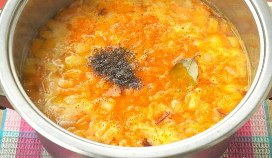 гороховый суп с тыквой