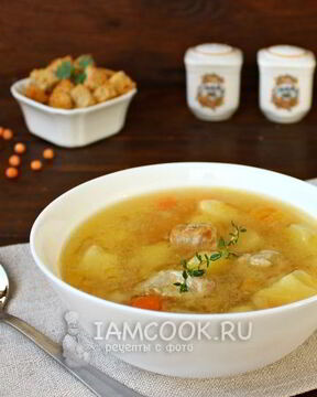 Гороховый суп со свининой в мультиварке