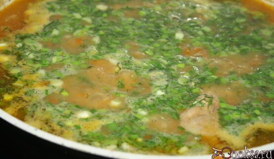 гороховый суп со свиными ребрышками