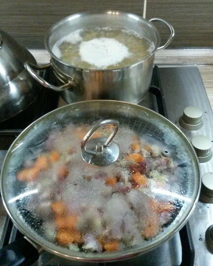 Рецепт густого горохового супа с куриными желудочками