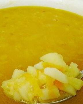 Постный гороховый суп без копченостей