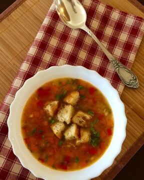 Постный гороховый суп