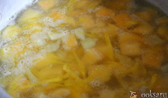 суп из зеленого гороха с репой