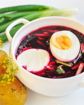 Холодник на свекольном отваре