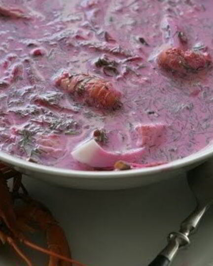 Рецепт холодника с раками