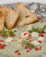 Холодный огуречный суп