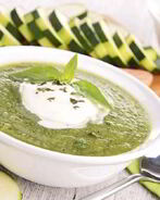 Холодный суп-пюре из кабачков