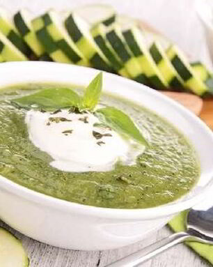 Холодный суп-пюре из кабачков