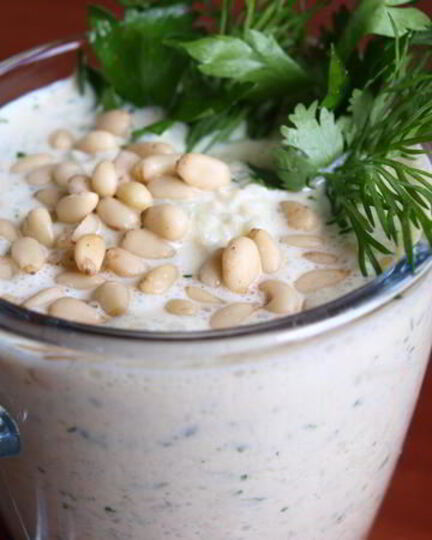 Рецепт холодного супа-пюре из кольраби