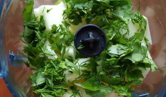 холодный суп-пюре из кольраби