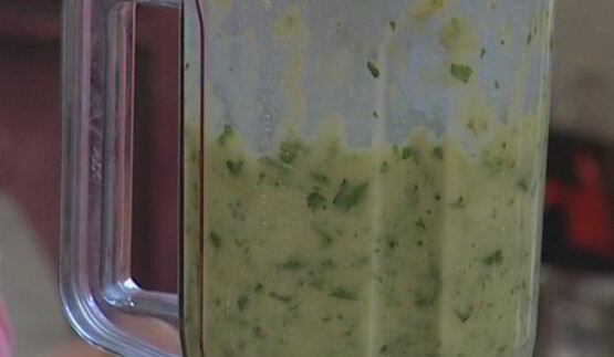 холодный суп-пюре из петрушки