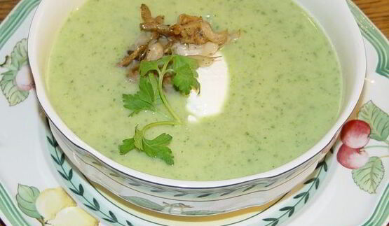 холодный суп-пюре из петрушки