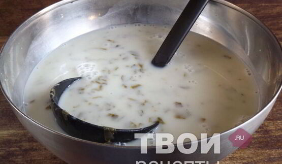 холодный суп со щавелем