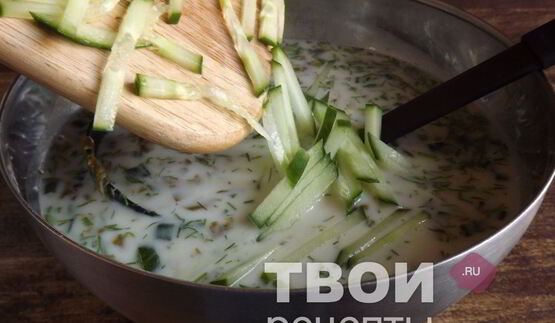 холодный суп со щавелем