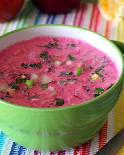Рецепт холодного свекольного супа