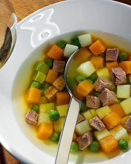 Рецепт холодного тыквенного супа с говядиной