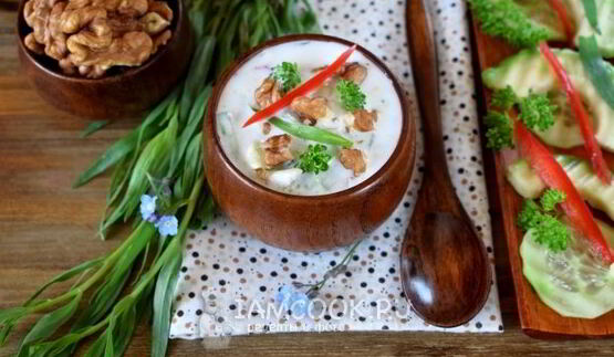 суп таратор с авокадо и тархуном