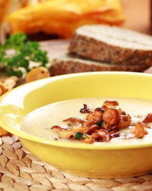 Крем-суп из лисичек