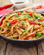 Лагман с курицей