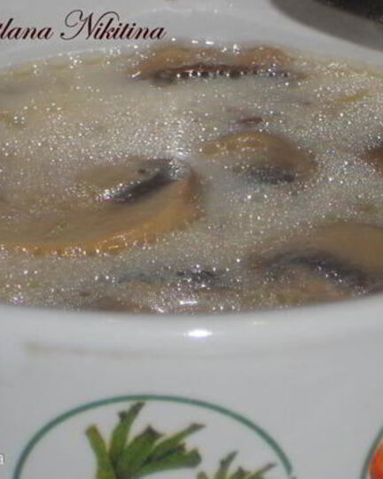 Рецепт молочного супа с грибами