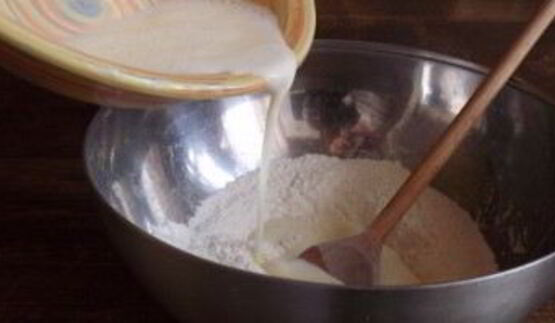 молочный суп с клецками