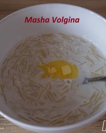 Рецепт молочного супа с вермишелью