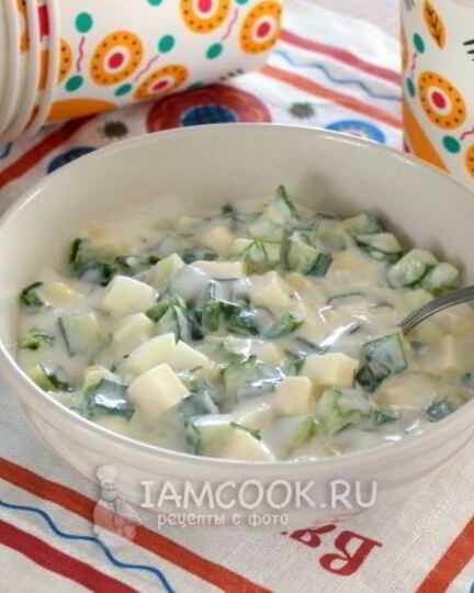 Рецепт диетической окрошки