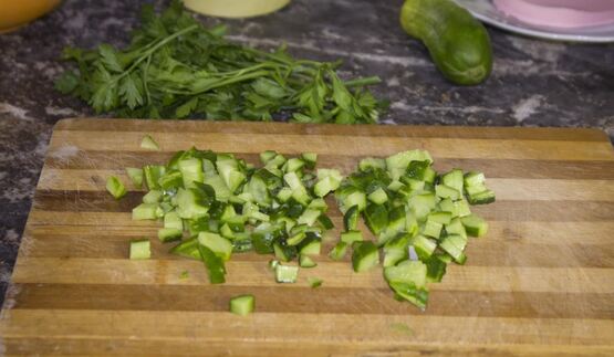 классическая окрошка на квасе