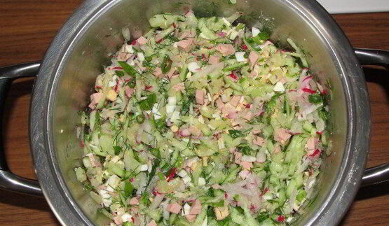 окрошка без кваса