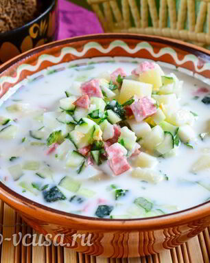 Окрошка на кефире