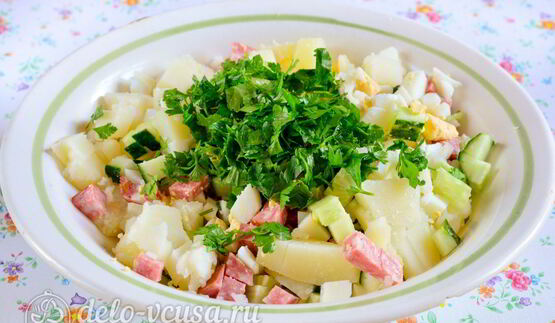 окрошка на кефире