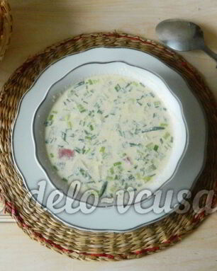 Окрошка на лимонной кислоте