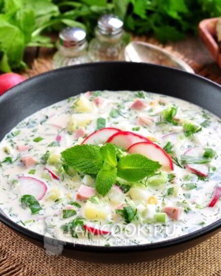 Рецепт окрошки ны минералке с майонезома