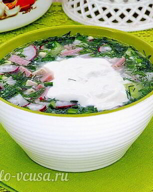 Окрошка на сыворотке