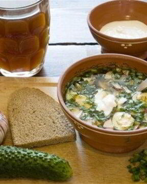 Окрошка овощная