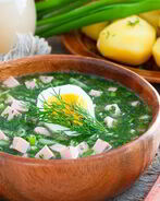 Окрошка с белым квасом