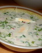 Окрошка с хреном