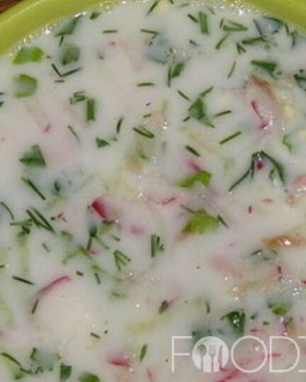 Рецепт окрошки с курицей