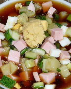 Окрошка с квасом