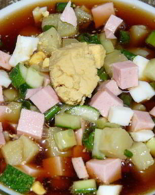 Окрошка с квасом