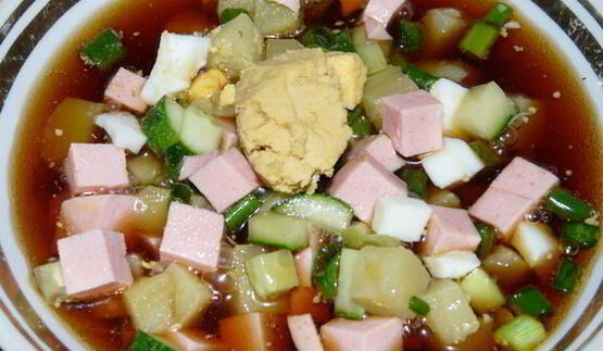 окрошка с квасом