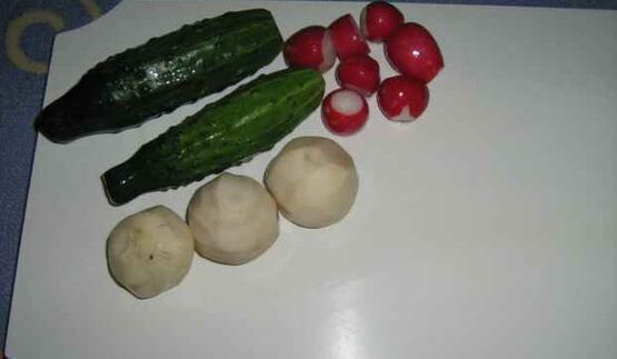 окрошка с майонезом