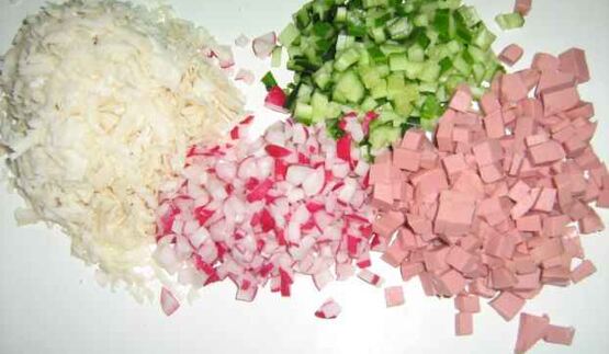 окрошка с майонезом