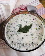 Окрошка с редиской