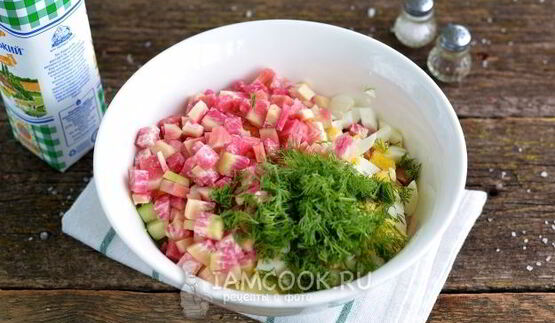 окрошка с редькой