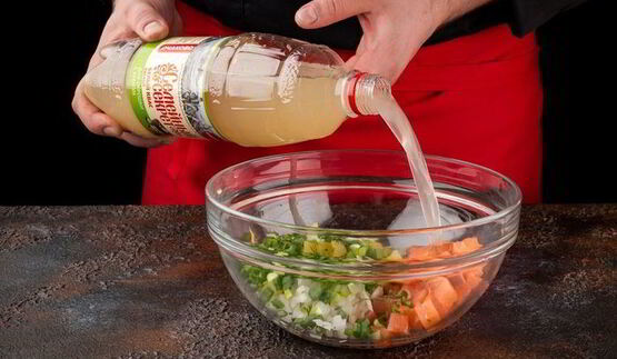 окрошка с рыбой холодного копчения