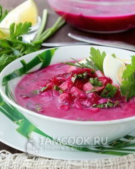 Рецепт окрошки со свеклоя