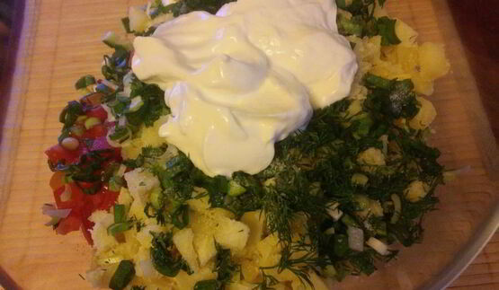 окрошка весенняя